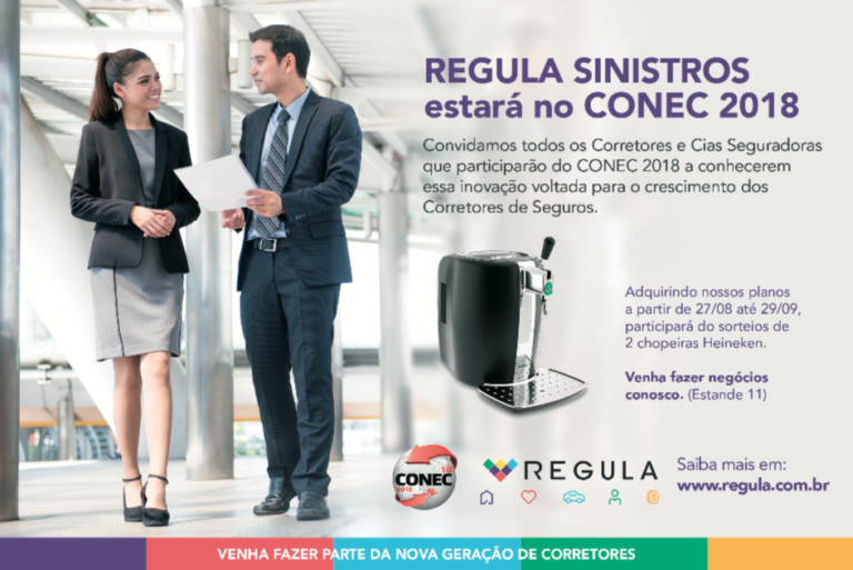 Regula Sinistros participa do 18º Conec e lança campanha de adesão para atender corretores de todo o Brasil