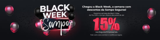 Sompo lança Black Week com descontos especiais  para Seguros Empresariais