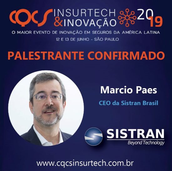 CEO da Sistran apresenta palestra no CQCS Insurtech & Inovação 2019