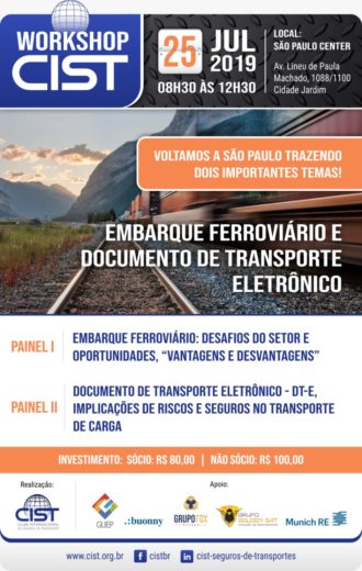 Workshop do CIST abordará “Embarque Ferroviário” e “ Transporte Eletrônico”