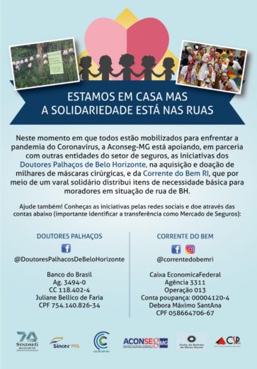 Covid-19: Aconseg-MG apoia campanha solidária