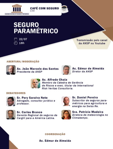 Café com Seguro Live – 22/07 às 18h