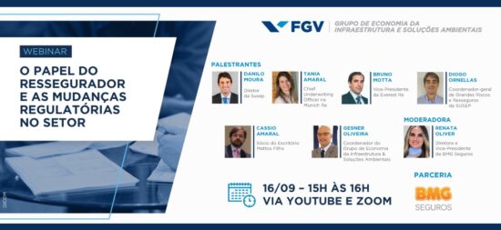 Webinar promovido por FGV e BMG  debate papel do ressegurador