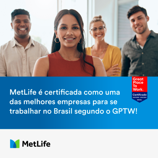 MetLife é certificada como uma das melhores empresas para se trabalhar