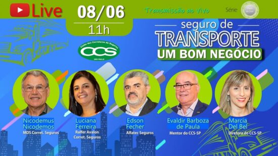 Live do CCS-SP mostrará por que o seguro de transporte é um bom negócio