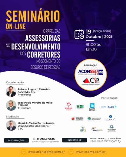 Aconseg-MG e CSP-MG debatem oportunidades do mercado de seguros de pessoas