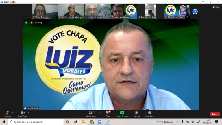 Luiz Morales apresenta sua candidatura ao Sincor-SP para associados do UCS
