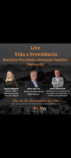 Live do CCS-RJ debate o novo patamar de seguros de vida e previdência