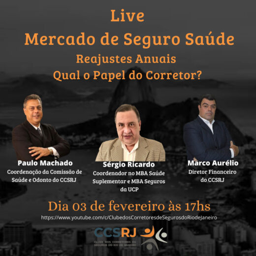 Primeira live do CCS-RJ debate os reajustes anuais do seguro saúde