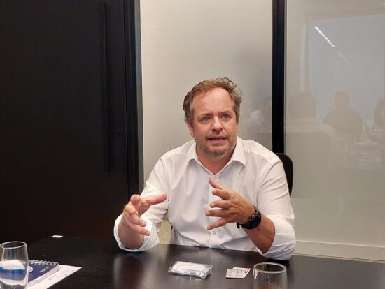 Carlos Frederico Ferreira presidente da Austral Seguradora recebe imprensa