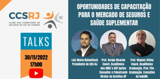 CCS-RJ promove live Talks para apresentar dois novos cursos criados por professores associados