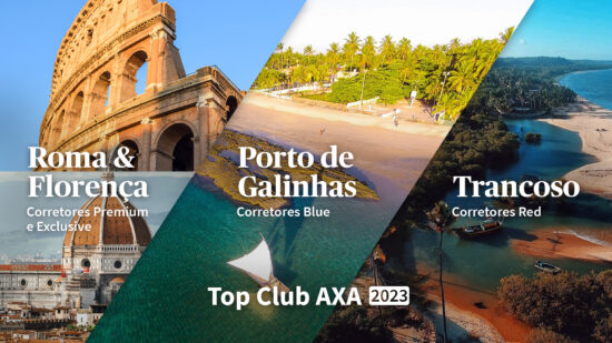 AXA anuncia todos os destinos de sua campanha Top Club 2023,