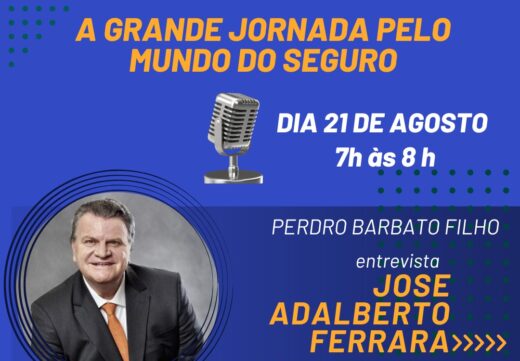 José Adalberto Ferrara, presidente da Tokio Marine, é entrevistado por Pedro Barbato Filho