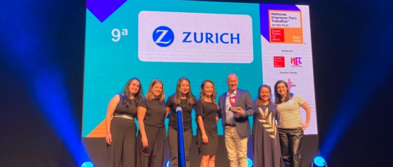 Zurich é reconhecida como uma das 10 melhores grandes empresas para trabalhar
