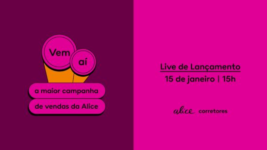 Alice apresenta nova campanha de prêmios para corretores em live