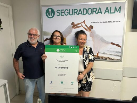 Sorteio de Capitalização ALM contempla beneficiária