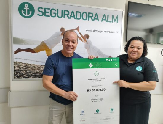 ALM contempla novo beneficiário com o PIX Premiado