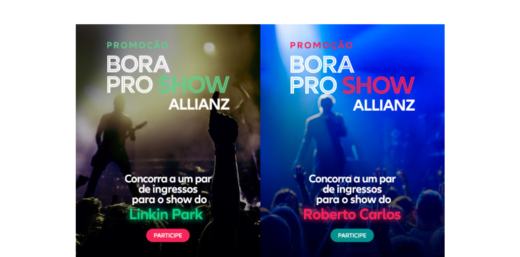 Allianz te leva do rock ao romance: participe das promoções “Bora pro Show”