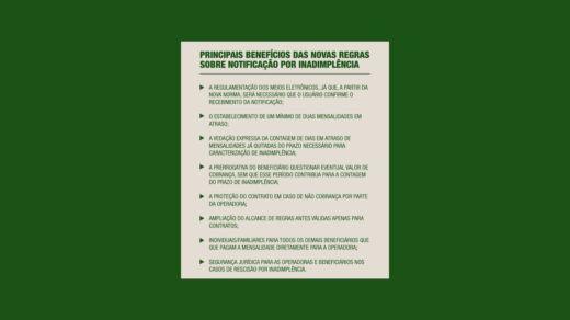 Esclarecimento sobre novas regras de notificação por falta de pagamento