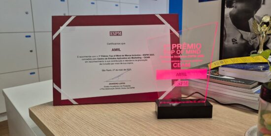 Grupo Amil é reconhecido por inclusão e reputação