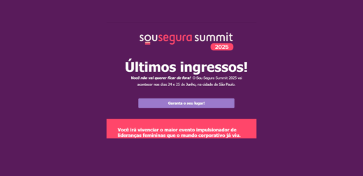 Últimos ingressos para o “Sou Segura Summit 2025”