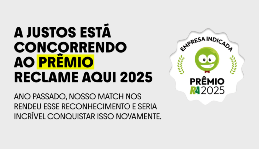 Justos concorre novamente ao Prêmio Reclame Aqui