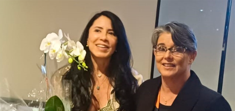 Clube da Bolinha do RJ recebeu Liliana Caldeira