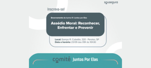 Encerramento da turma IV “Juntos por Elas” será dia 23