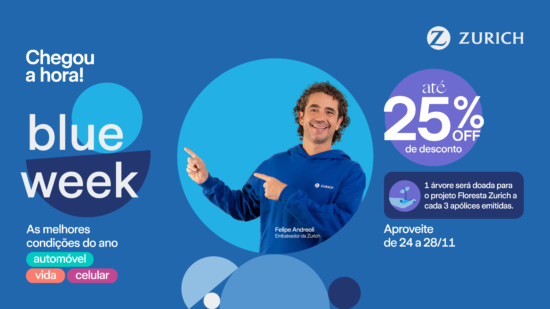 Zurich lança 2ª edição da Blue Week com descontos exclusivos