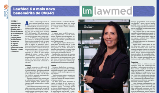 LawMed torna-se benemérita do CVG-RJ e CEO projeta economia