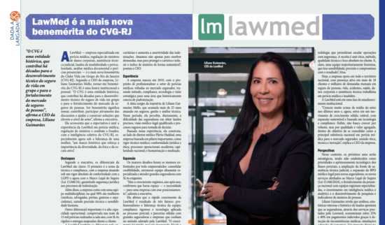 LawMed torna-se benemérita do CVG-RJ e CEO projeta economia