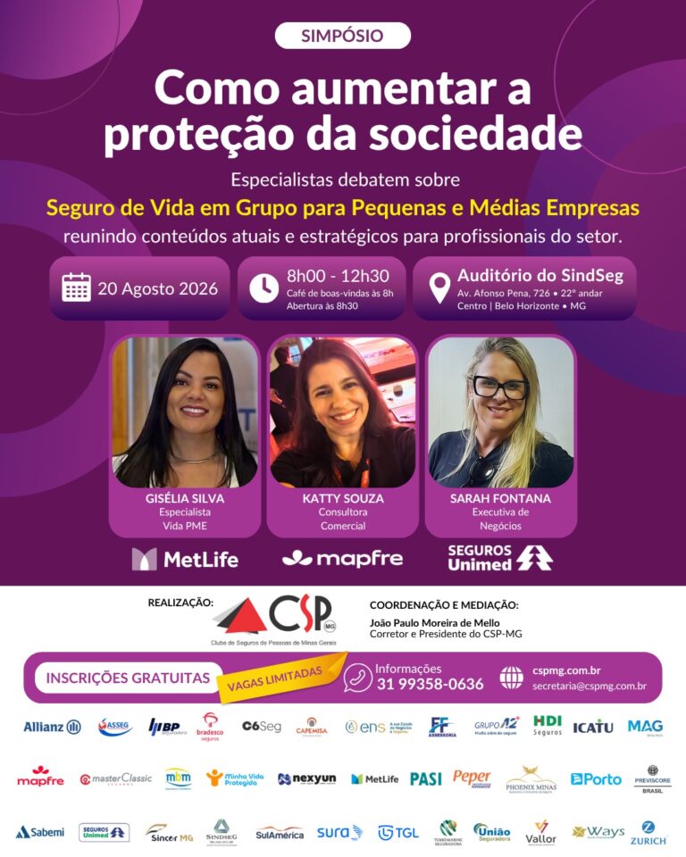 CSP-MG debate oportunidades do Seguro de Vida para pequenas e médias empresas em simpósio
