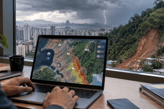 CNseg amplia Ferramenta de Riscos Climáticos com análise de deslizamentos e raios