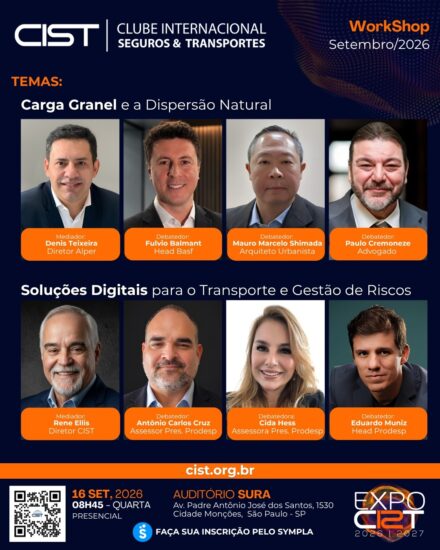 CIST reúne especialistas para debater tecnologia, gestão de riscos e transporte de cargas a granel
