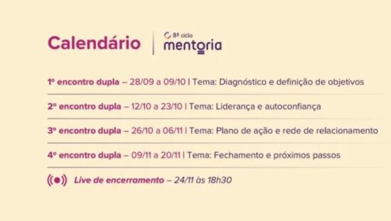 Sou Segura promove abertura oficial do “Programa de Mentoria”